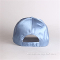 Gorra de béisbol de satén azul personalizado